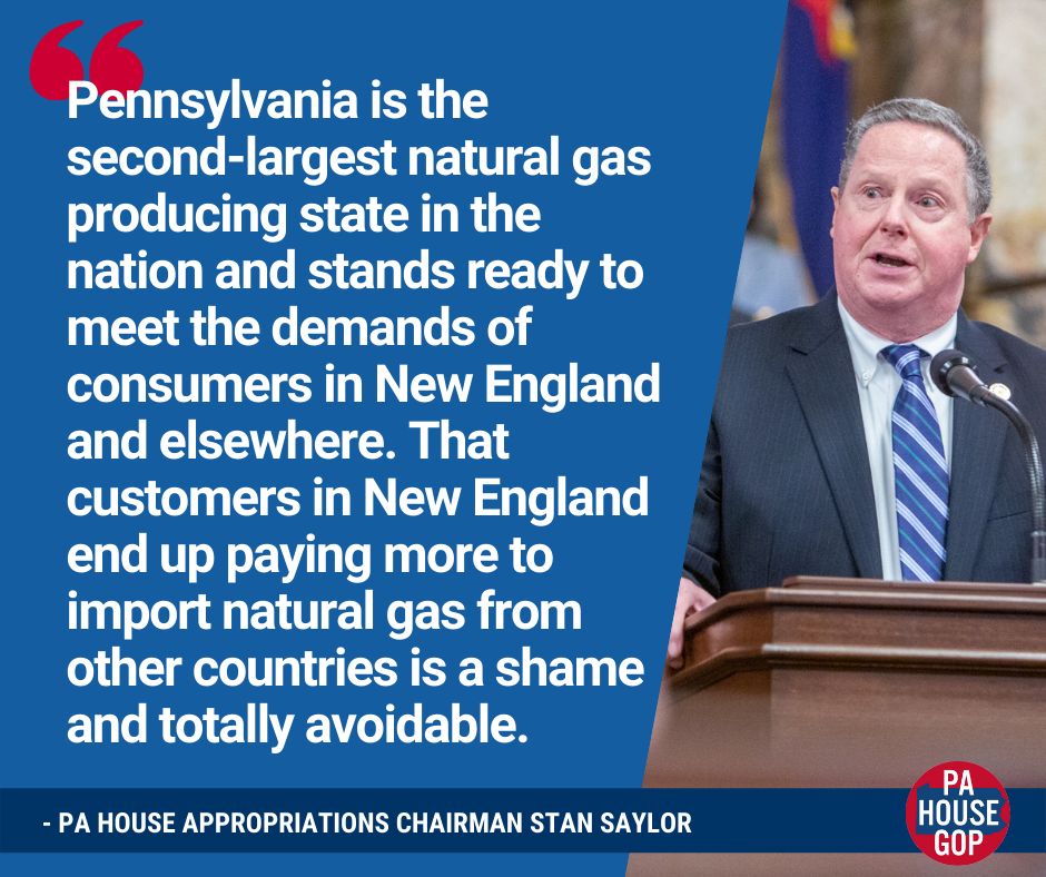 Saylor Resolution Calling for End of New York and New Jersey Pipeline Bans Passes House
